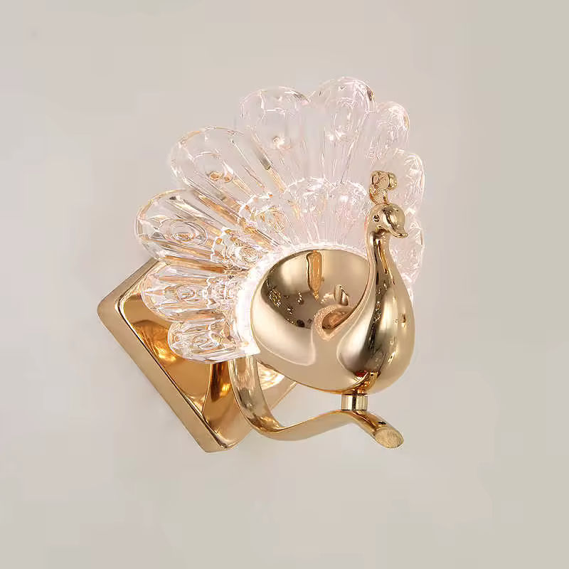 Applique Paon en cristal